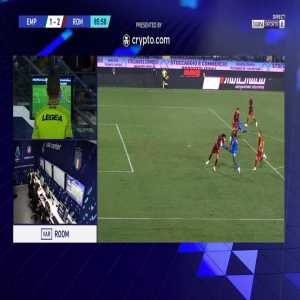 Jean-Daniel Akpa Akpro (Empoli) straight red card against Roma 87'