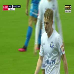 Nikolai Titkov (Orenburg) second yellow card against Dynamo Moscow 76'