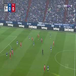 Schalke 0-1 Augsburg - Ermedin Demirovic 10'