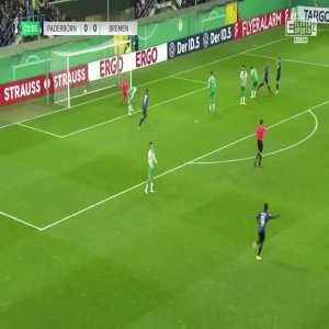 Paderborn 1-0 Bremen - Felix Platte 22'
