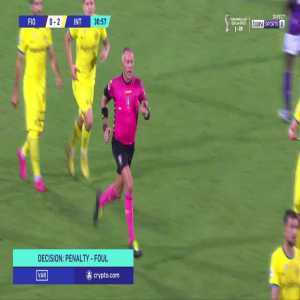 Fiorentina [1]-2 Inter - Arthur Cabral penalty 33'