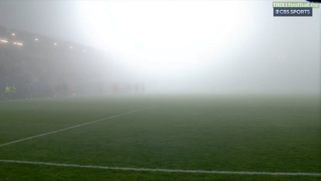The current view at Slovacko v Köln, the game was at first delayed by an hour and 15, and has now been called off again, after initially kicking off.