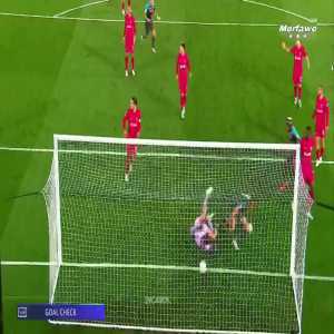 Ostigard disallowed goal vs Liverpool - VAR check