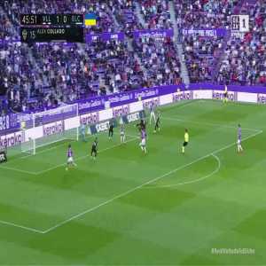 Real Valladolid 2-0 Elche - Roque Mesa 46'
