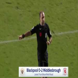 Blackpool 0-2 Middlesbrough - Marcus Forss penalty 48'