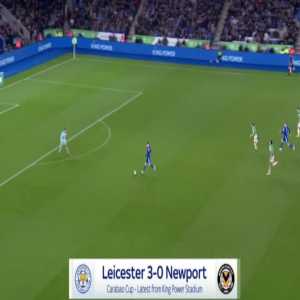 Leicester 3-0 Newport - Jamie Vardy 82'
