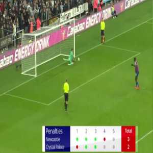 Newcastle vs Crystal Palace - Penalty shootout (3-2)