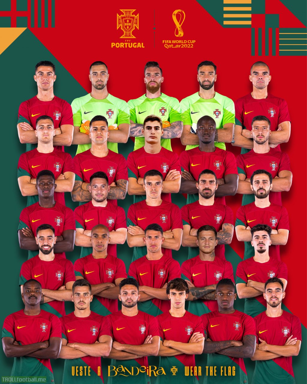 Portugal's squad for the World Cup