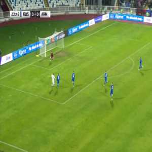 Kosovo 0-1 Armenia - Zhirayr Shaghoyan 24'