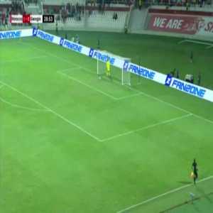 Morocco 2-0 Georgia - Hakim Ziyech goal from midfield 29'