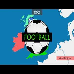 The history of football - Summary on a Map