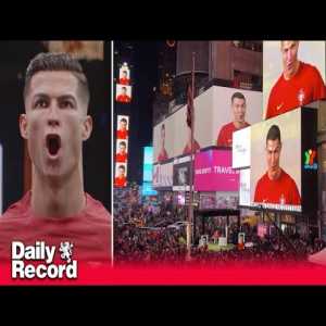 Portugal's Ronaldo takes over Times Square in New York ahead of the World Cup in Qatar