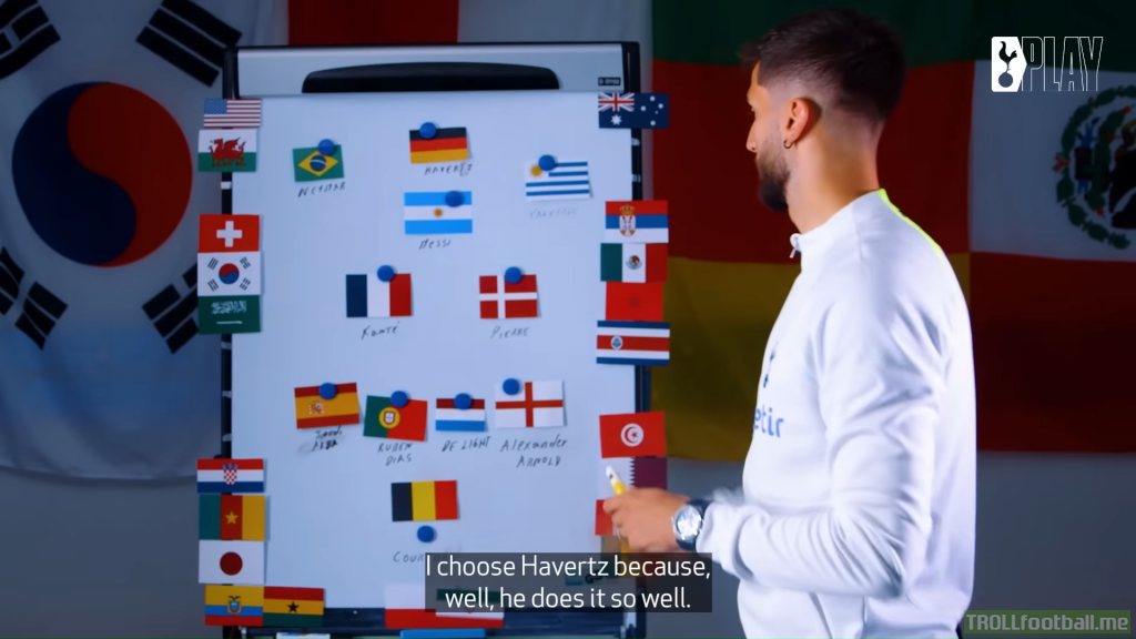 [Rodrigo Bentancur]'s ideal World Cup starting XI