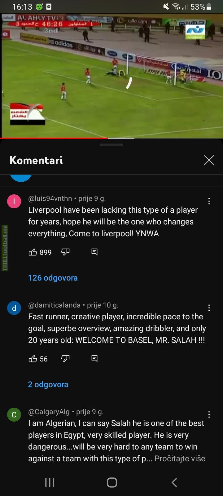 Fan predicted Salah arrival to Liverpool
