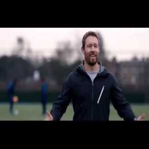 Ex-England rugby player Jonny Wilkinson teaches Harry Kane how to take a penalty in a comedy sketch.