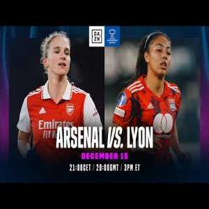 Arsenal vs Olympique Lyonnais | UEFA Women's Champions League 2022-23 Matchday 5 Livestream