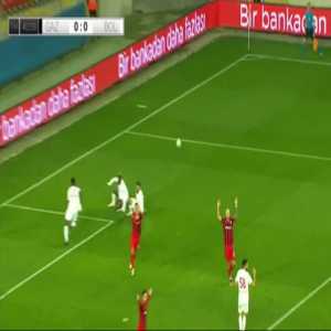 Gaziantep 1-0 Boluspor - Alexandru Maxim penalty 42'