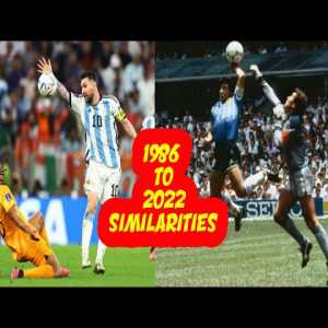 Few similarities between the 1986 & 2022 world cup