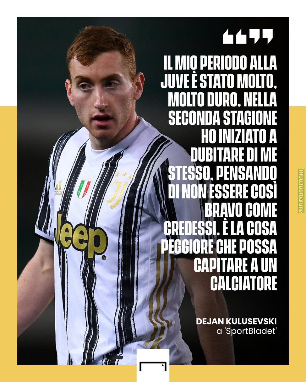 [GOAL Italia] Kulusevski: "In my second season at Juventus I doubted myself, I thought I wasn't as good as I thought"