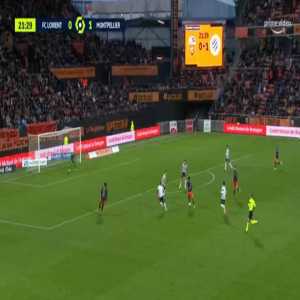 Lorient 0-2 Montpellier - Elye Wahi 22'