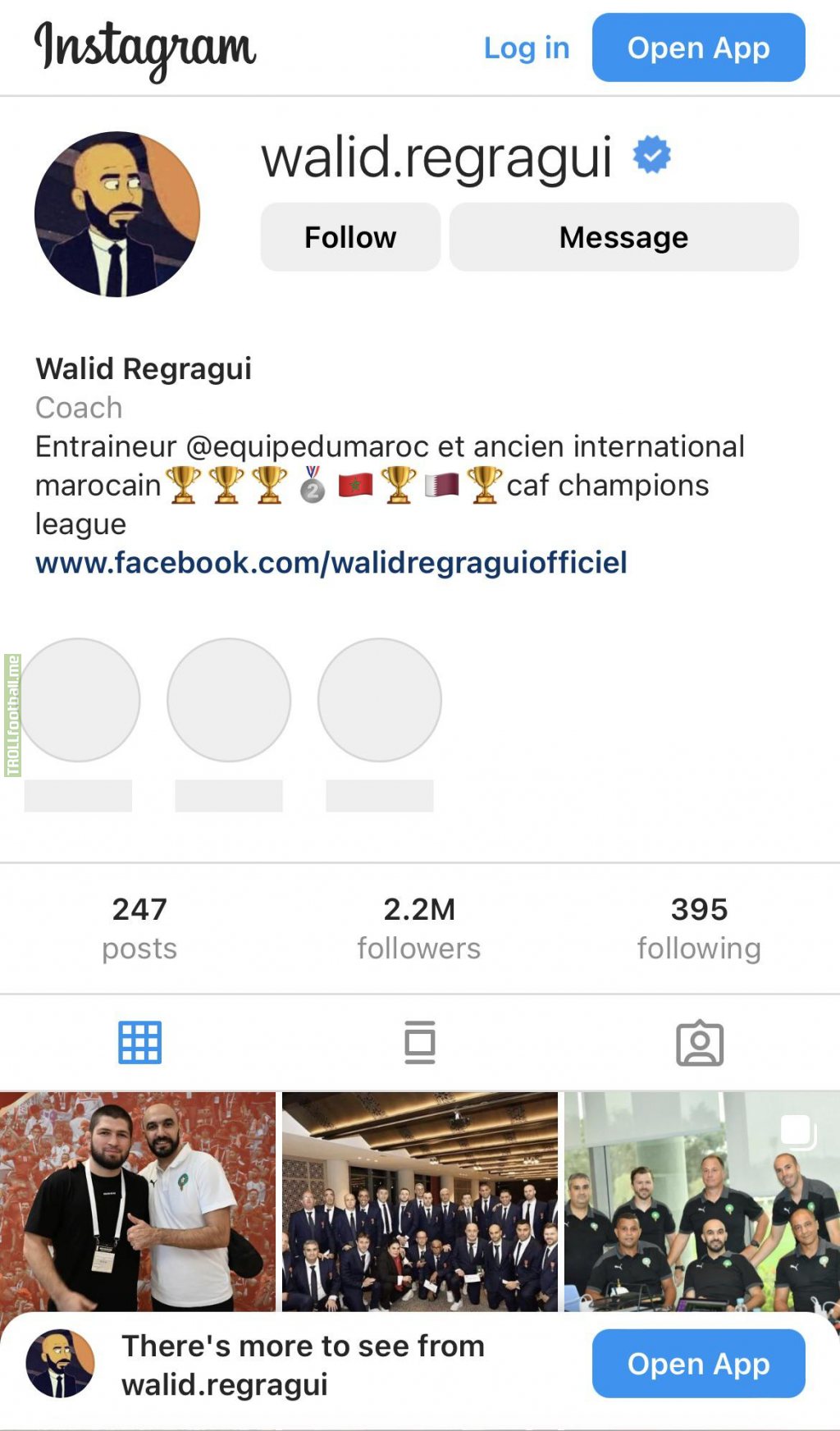 Morocco coach Walid Regragui new profile picture after the historic World Cup run