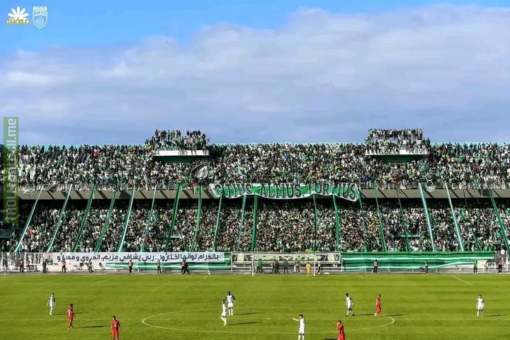The beautiful game , Pic taken yesterday from Morocco's 3rd division , Kenitra Atheltic Club fans