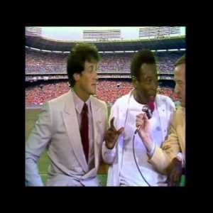 1980- ABC Sports 'Soccer Bowl 80 Halftime' with Pele and Sylvester Stallone - they talk about the movie Escape to Victory where WWII prisoners play a game vs Germans.