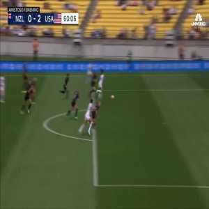 New Zealand W 0 - [2] United States W - Alex Morgan 60' (backheel assist)