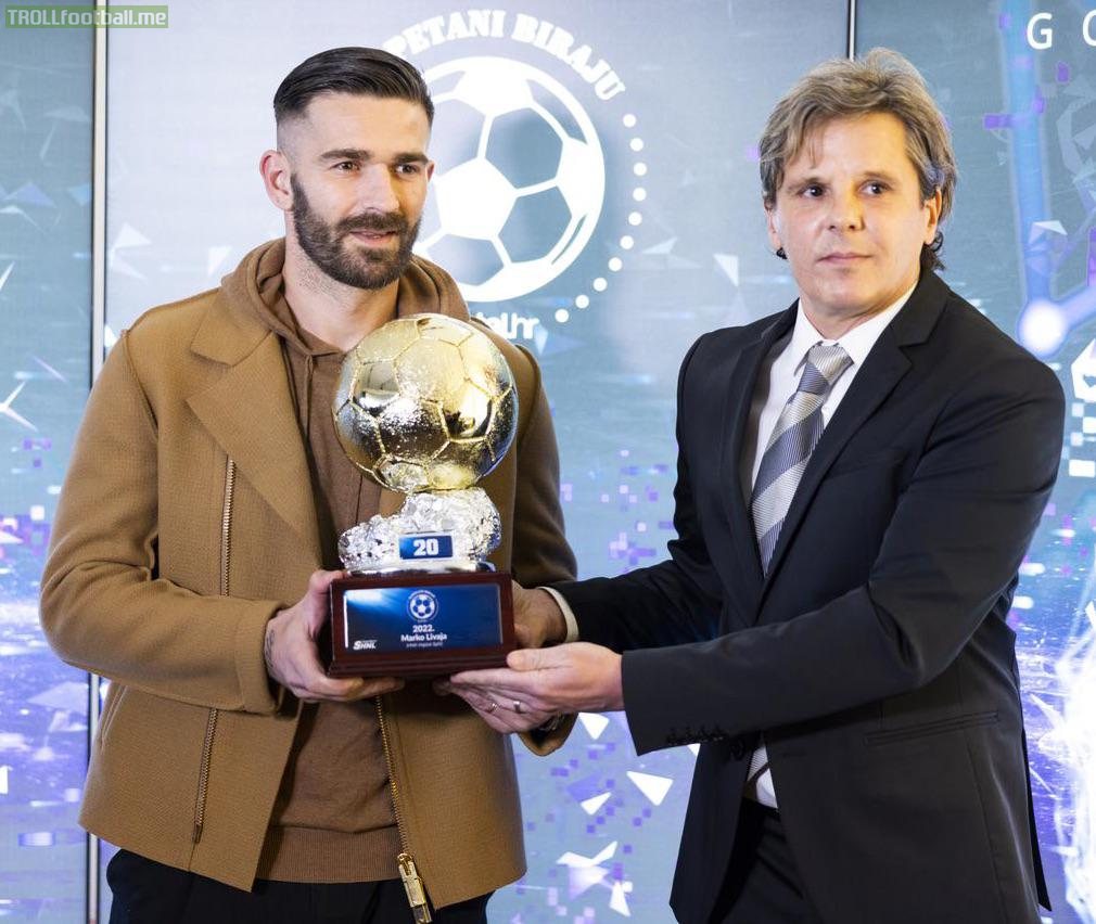 For the second year in a row, Marko Livaja from HNK Hajduk Split was voted the best player of the 1.HNL (First Croatian Football League) by the votes of club captains