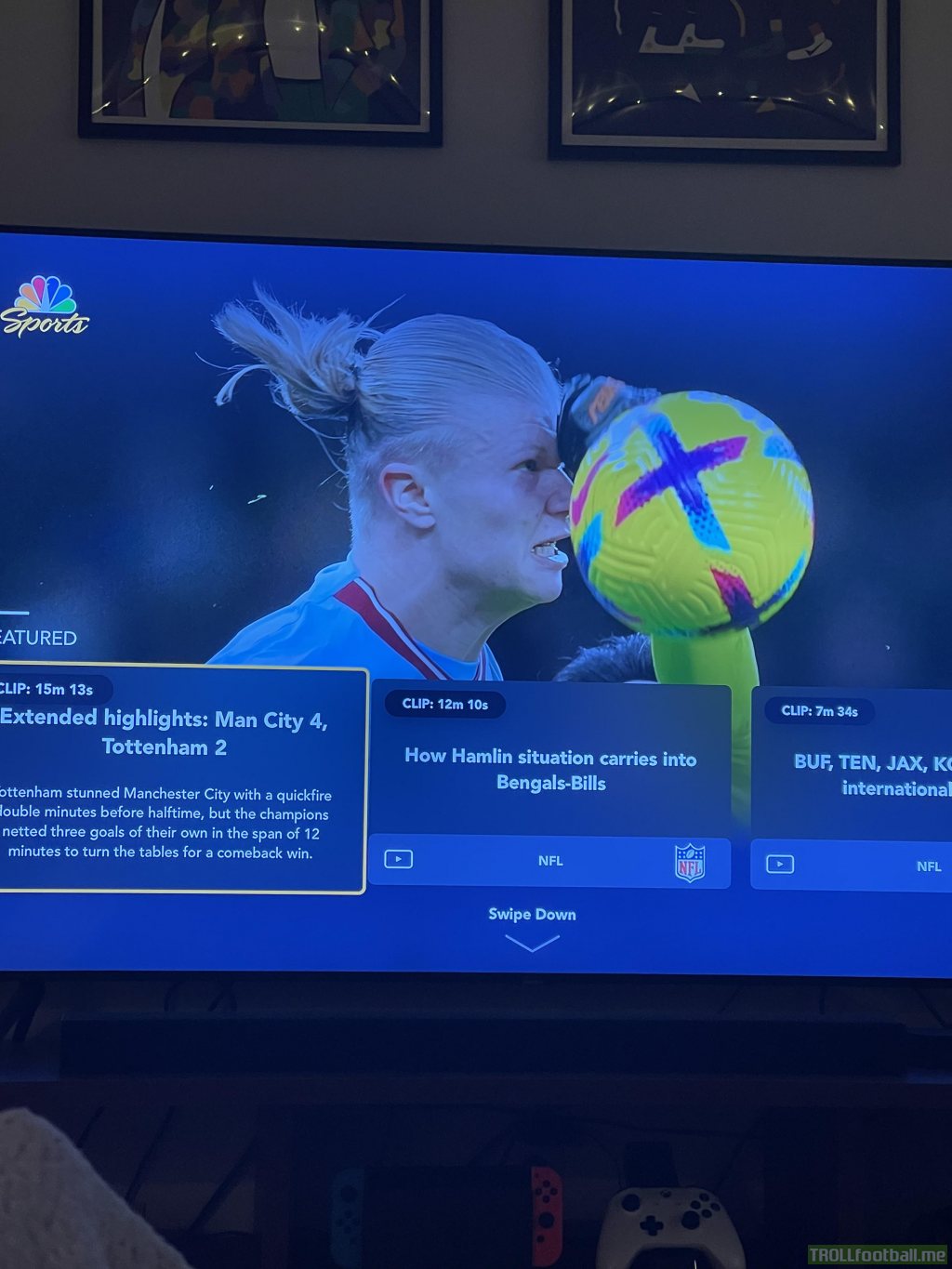 NBC did Haaland dirty with this cover pic for the match highlights lmao