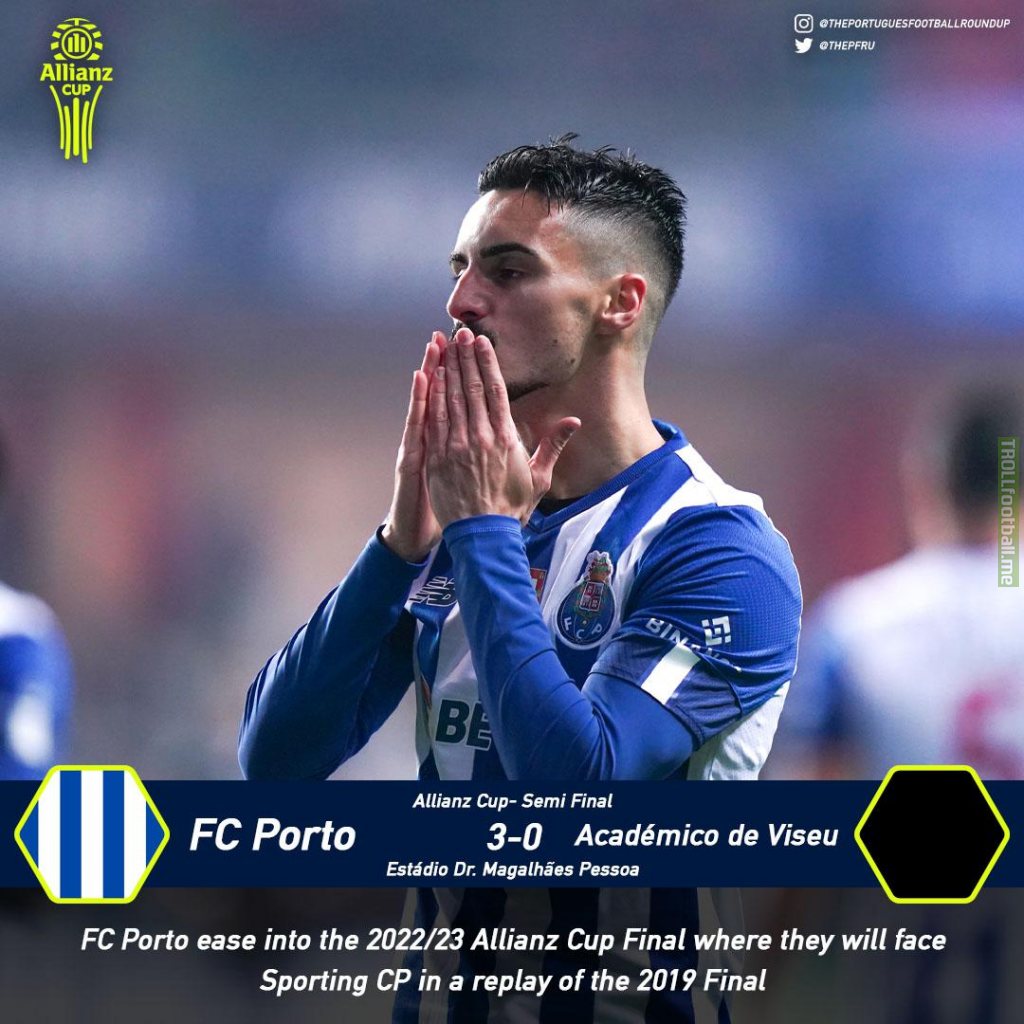 Allianz Cup Semi Final Result as FC Porto set up a final against Sporting CP.