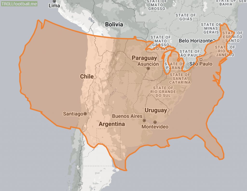 Regarding the Argentina, Chile, Paraguay and Uruguay WC bid. Remember that the main cities of these 4 countries are much closer than most cities in the US and less travel would be required in comparison.