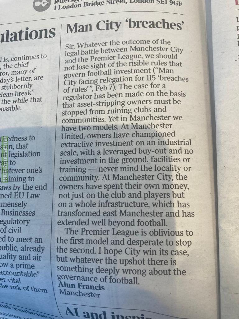 “Letter in today’s times”