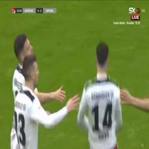 Hamburger SV [1]-0 Arminia Bielefeld - Ludovit Reis 26'