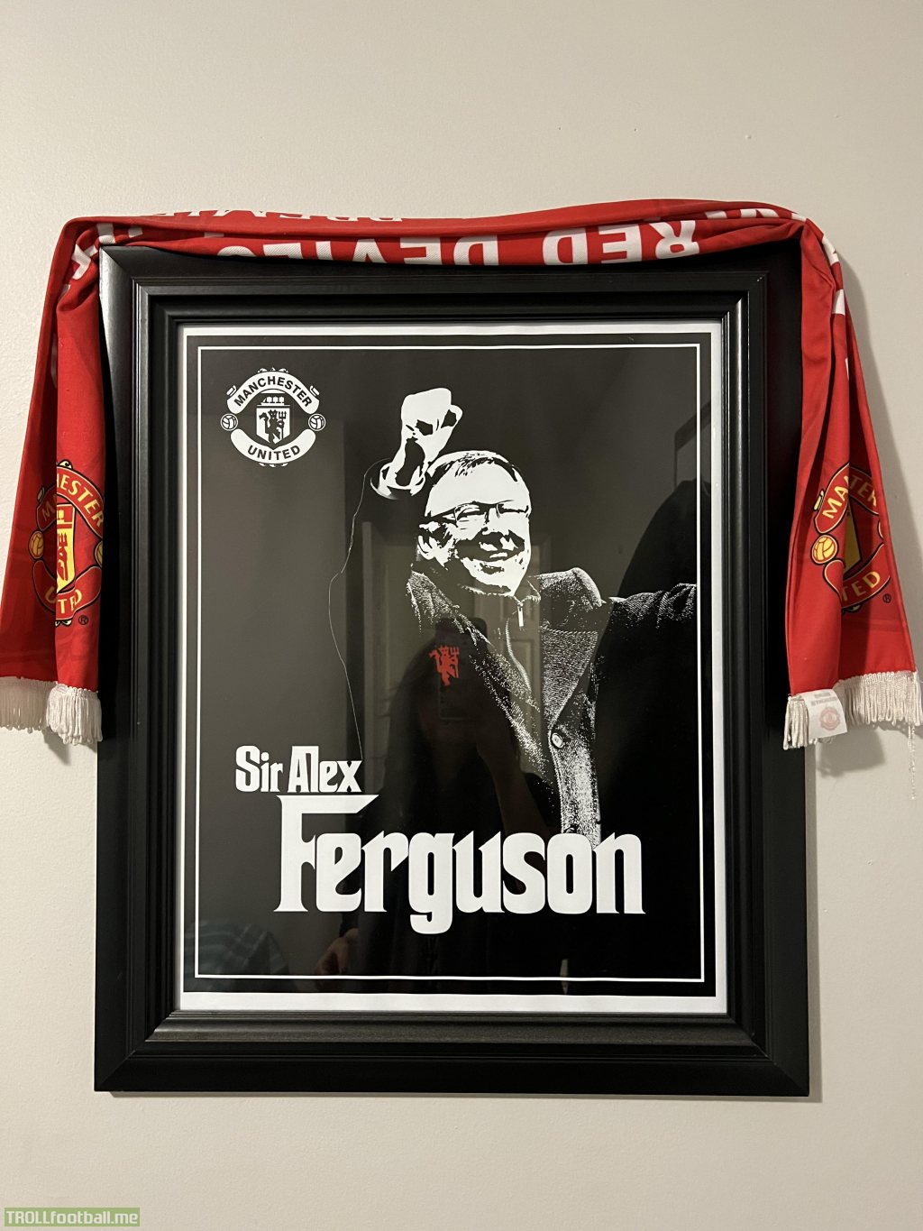 Made this Godfather-themed poster for my boyfriend's birthday, who is the biggest Alex Ferguson fan. Thought I'd share😊