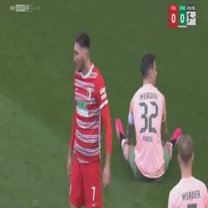 Augsburg [1]-0 Werder Bremen - Dion Drena Beljo 6'