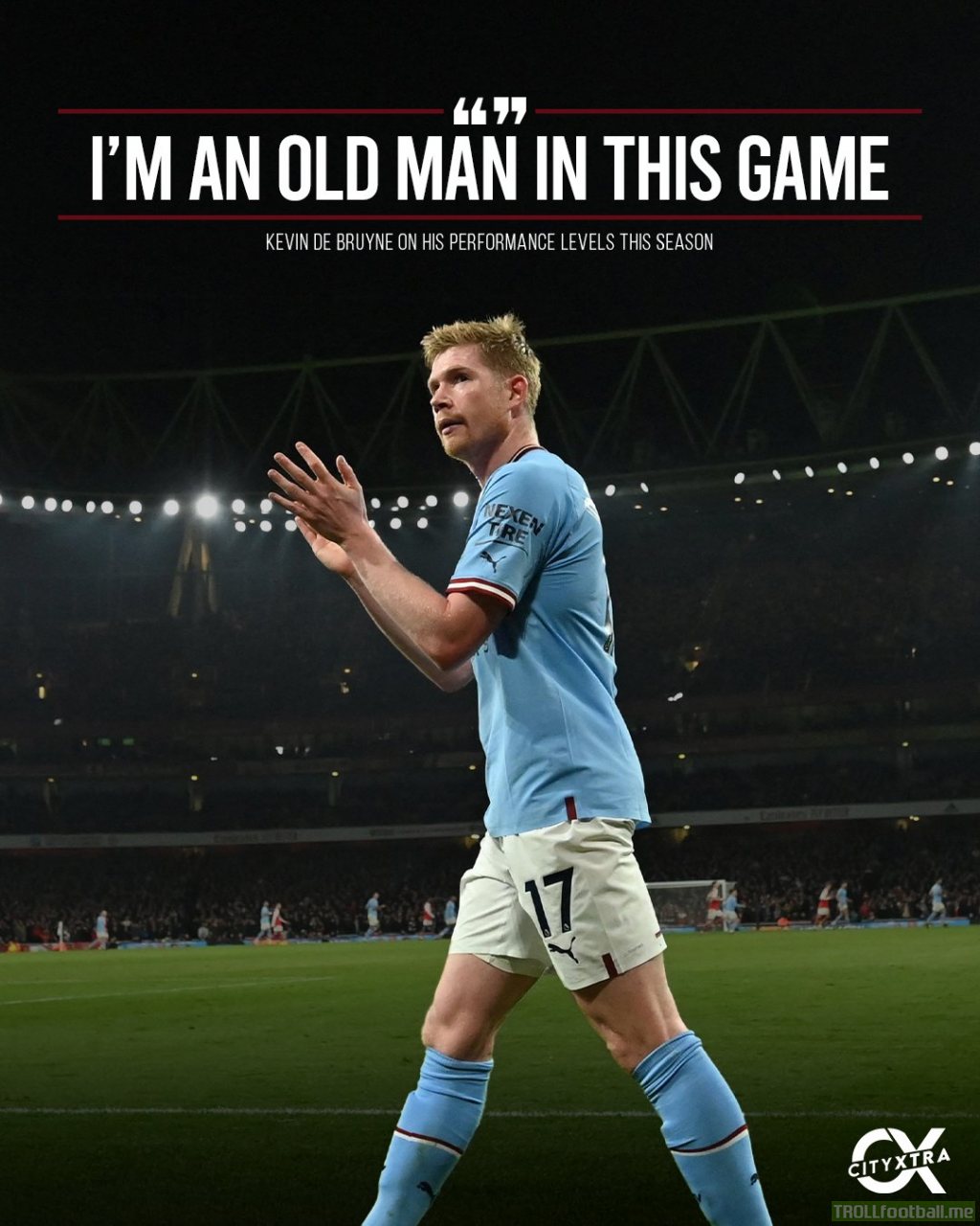 Kevin De Bruyne: "I'm an old man in this game, I know how it is. I'm fine. Obviously you want to play as much as possible but if you don't play, you do the best for 10 minutes and that's what I did [vs Crystal Palace] and get the win for the team..."