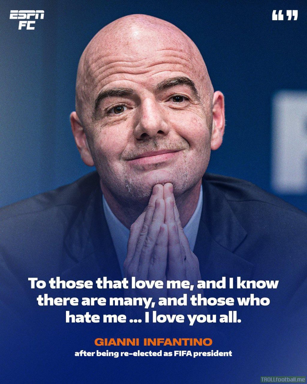 The great Infantino after his re-election