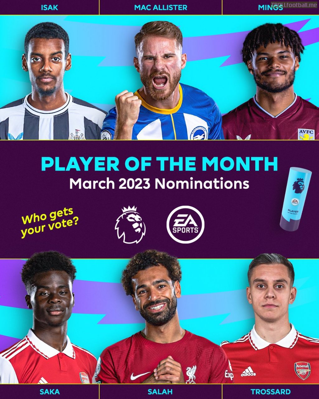 Premier League March 2023 Player of the Month nominees