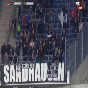 Hannover 0-[1] Sandhausen - Christian Kinsombi 14'
