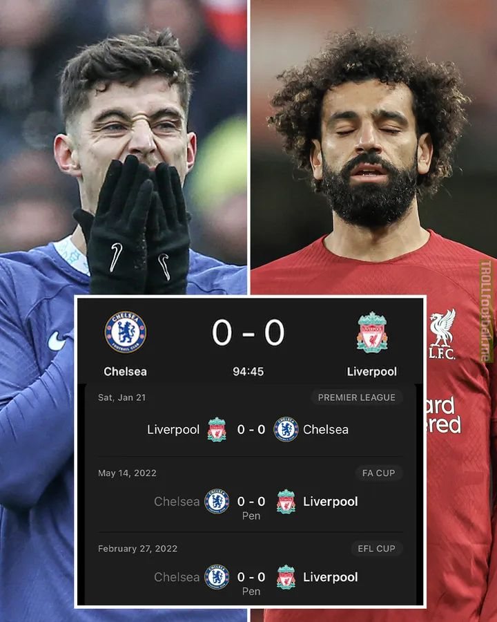 Chelsea vs Liverpool Last 4 Matches