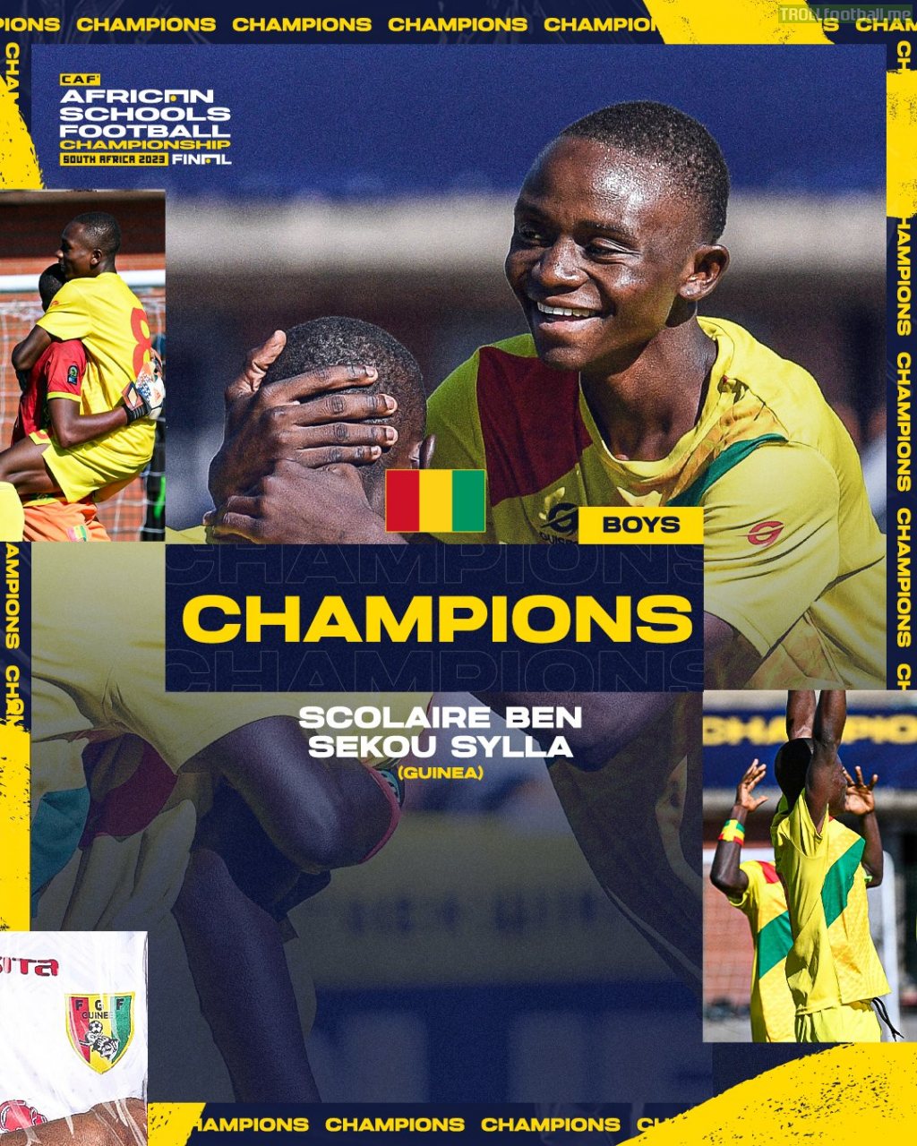 Scolaire Ben Sekou Sylla [Guinea] claim the inaugural Boys’ African Schools Football Championship title