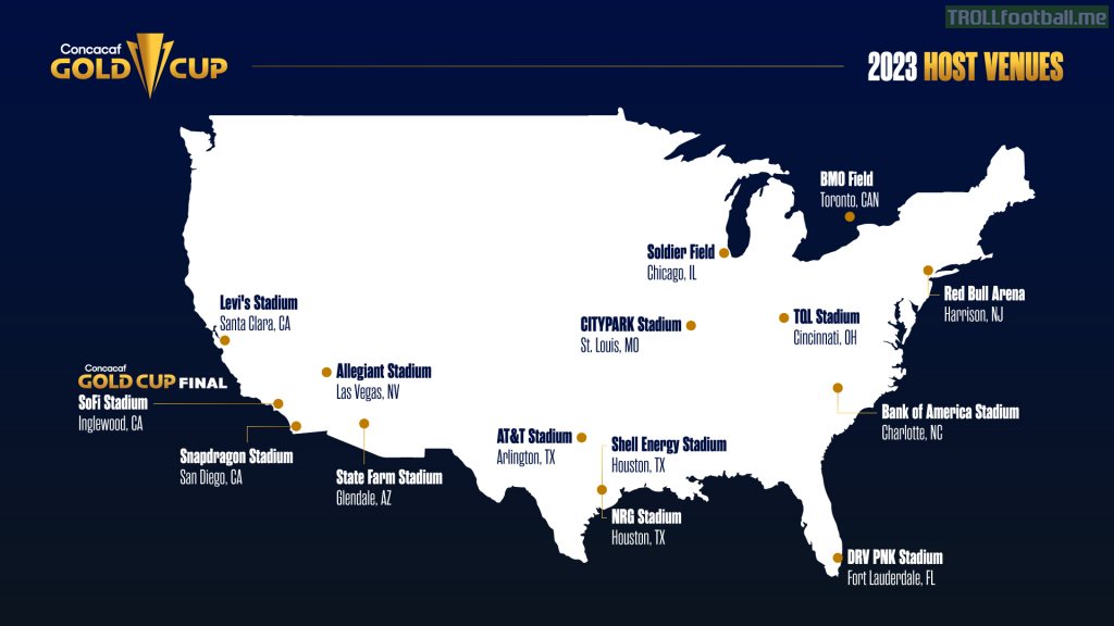 [CONCACAF] 2023 Gold Cup host venues announced