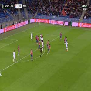 FC Basel 1-[1] Nice - Terem Moffi 38'