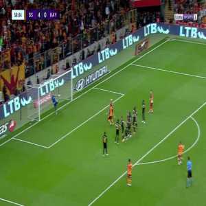 Galatasaray 5-0 Kayserispor - Kerem Akturkoglu free-kick 59'
