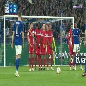 Schalke [5]-2 Hertha Berlin - Marcin Kaminski free-kick 90'+2'