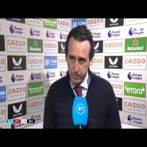 Unai Emery: "Firstly, I'm very thankful for our supporters, they were amazing... We were very focused on the gameplan, we didn't concede many corners, Newcastle have the most corners taken this season, it was one of the challenges of today." | Post-Match Interview