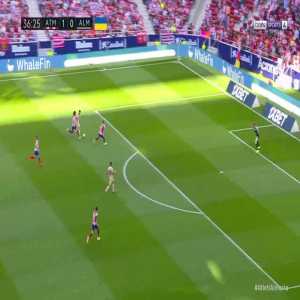 Atlético Madrid 1-[1] Almeria - Jose Maria Gimenez OG 37'