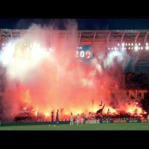 A timelapse video with CSA Steaua Bucharest’s pyro show (vs Dinamo Bucharest) - 18.04.2023