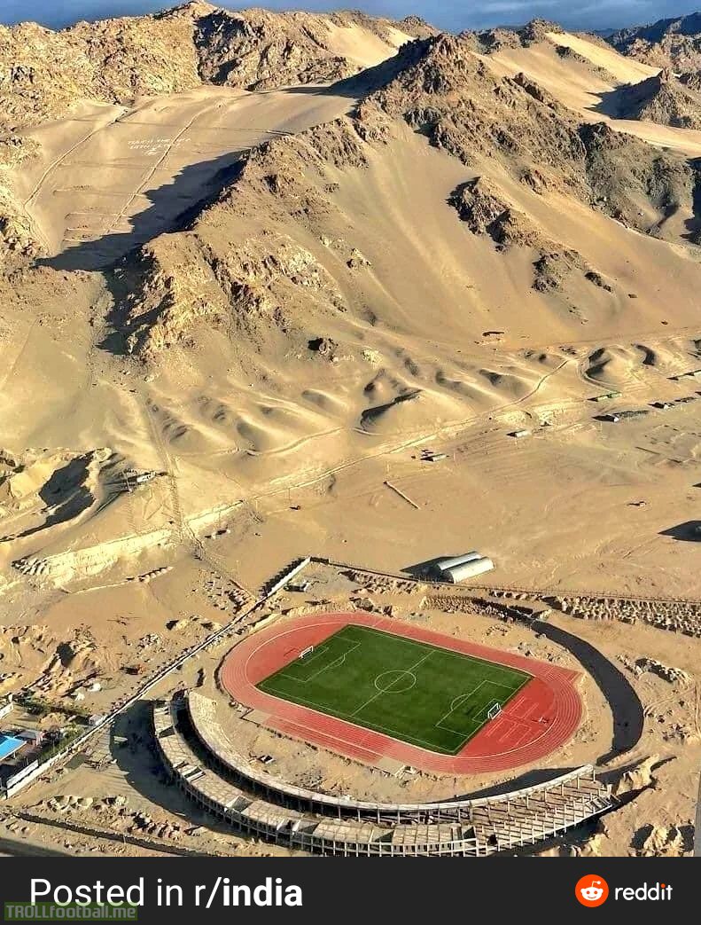 Ladakh football stadium - 11000 feet above sea level in the Himalayas